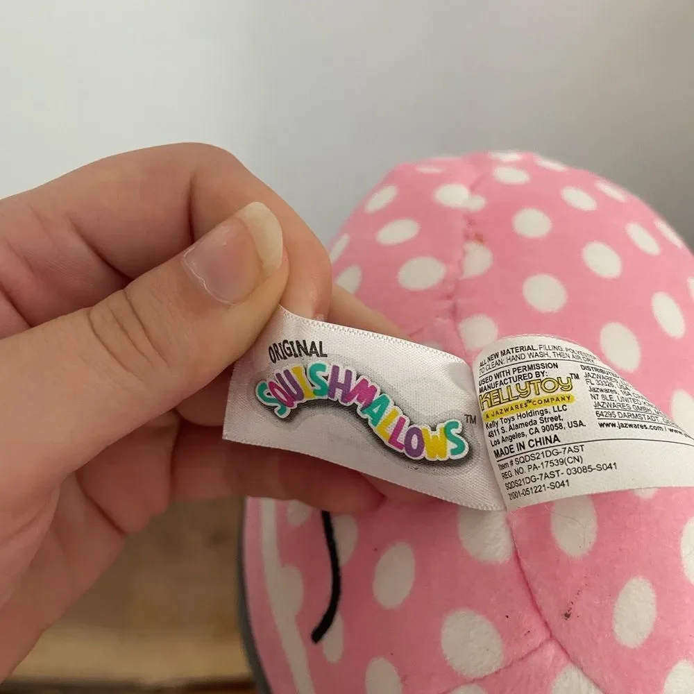 SQUISHMALLOW KellyToy pink black Disney Minnie Mouse 10 Inch